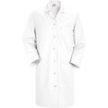 Vf Imagewear Red Kap® Women's Button Front Lab Coat, White, Poly/Combed Cotton, 2XL KP13WHRGXXL